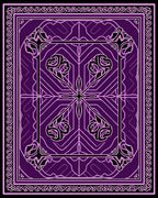 Abstract Floral Geometric Pattern Rug