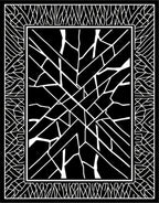 Abstract Black White Geometric Pattern Rug