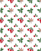 Strolling Berry Leaf Pattern Rug