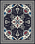 Intricate Floral Geometric Pattern Rug