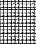 Black and White Classic Plaid Pattern Rug