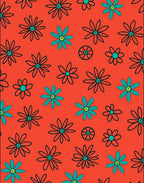 Retro Bloom Floral Pattern Rug