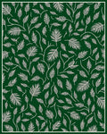 Whimsical Leaf Patterned Design Rug