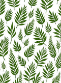 Green Leaf Tropical Pattern Rug