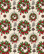 Festive Wreath Patterned Design Rug
