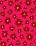 Bold Red Floral Pattern Design Rug