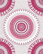 Radiant Pink Mandala Pattern Rug