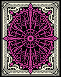 Elegant Pink Floral Mandala Pattern Rug