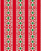 Vertical Striped Starburst Pattern Rug