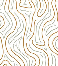 Organic Contour Lines Pattern Rug