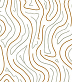 Organic Contour Lines Pattern Rug