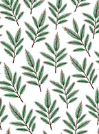 Evergreen Branch Pattern Design Rug