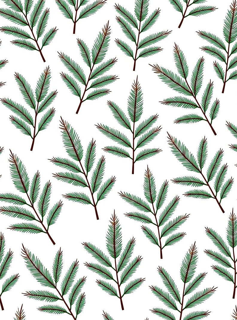 Evergreen Branch Pattern Design Rug