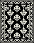 Classic Floral Damask Pattern Rug