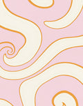Swirl Pattern With Warm Gold Accents Rug