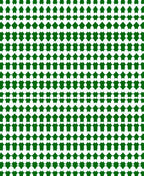 Geometric Pattern Green White Repeat Rug