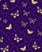 Yellow Butterflies With Network Pattern Rug