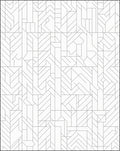 Abstract Geometric Line Art Pattern Rug
