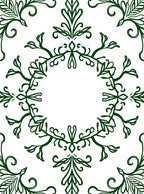 Organic Vine Scroll Pattern Rug