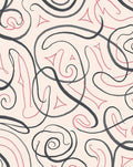 Swirling Abstract Lines and Shapes Rug