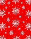 Classic White Snowflake Festive Pattern Rug