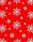 Classic White Snowflake Festive Pattern Rug