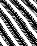 Bold Black Diagonal Abstract Pattern Rug