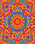 Vibrant Geometric Mandala Pattern Rug