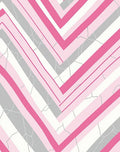 Pink Gray Chevron Marble Abstract Design Rug