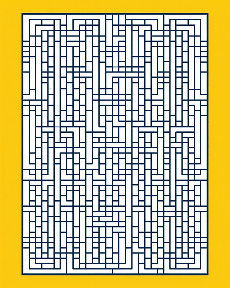 Navajo Geometric Lattice Pattern Rug