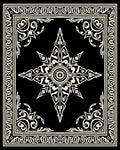 Elegant Floral Starburst Pattern Rug