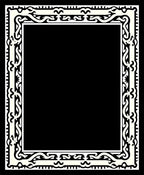 Ornate Black Cream Border Delight Rug
