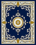Inlay Floral Medallion Pattern Rug