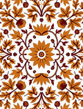 Ornate Floral Medallion Pattern Rug