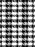 Bold Black White Houndstooth Pattern Rug