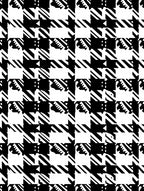 Bold Black White Houndstooth Pattern Rug