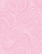Pink Swirl Abstract Linear Pattern Rug