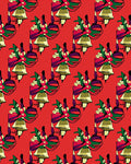 Festive Bell Ribbon Pattern Design Rug
