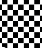 Classic Black White Checkerboard Pattern Rug