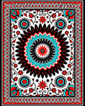 Bold Floral Sunburst Traditional Pattern Rug