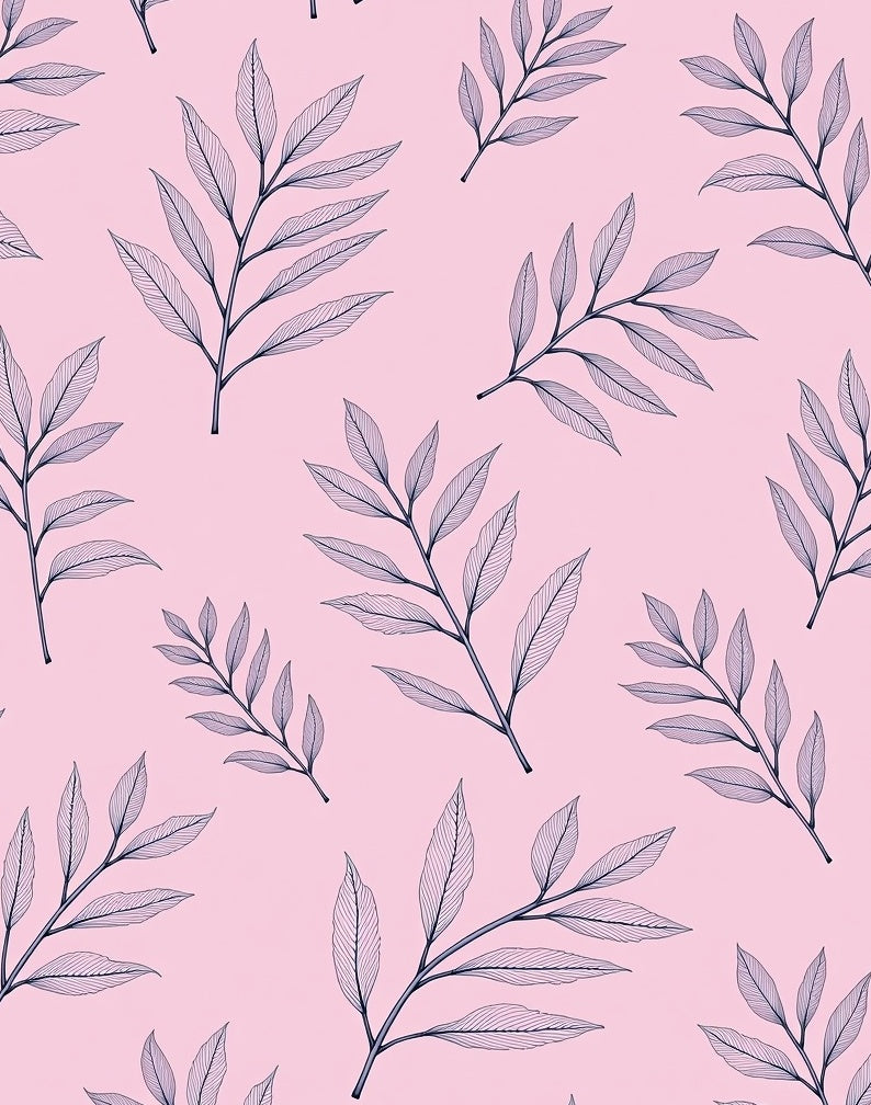 Delicate Leaf Pattern Design Rug