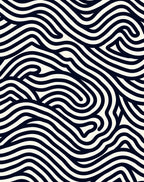 Organic Wavy Line Pattern Rug