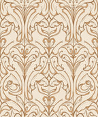 Elegant Floral Scroll Pattern Rug