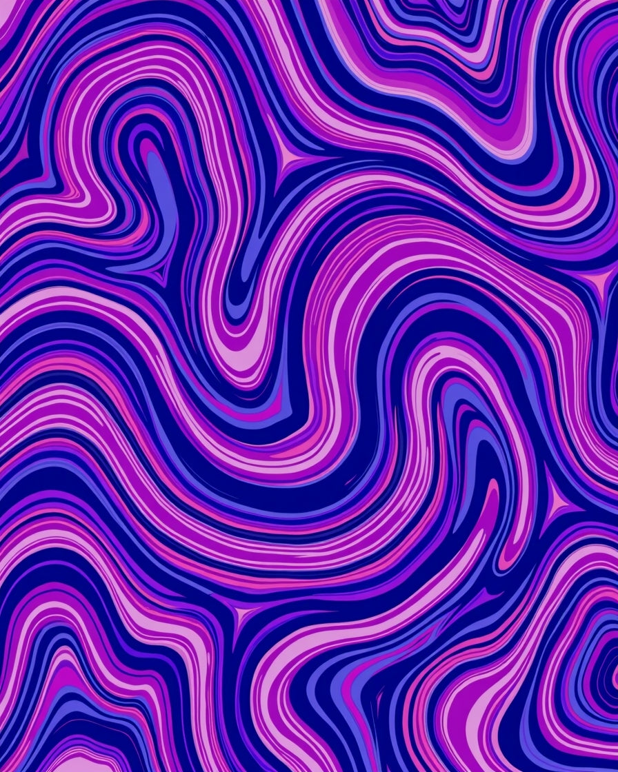 Vibrant Swirls Pattern Rug