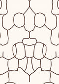 Organic Cell Pattern Beige Rug