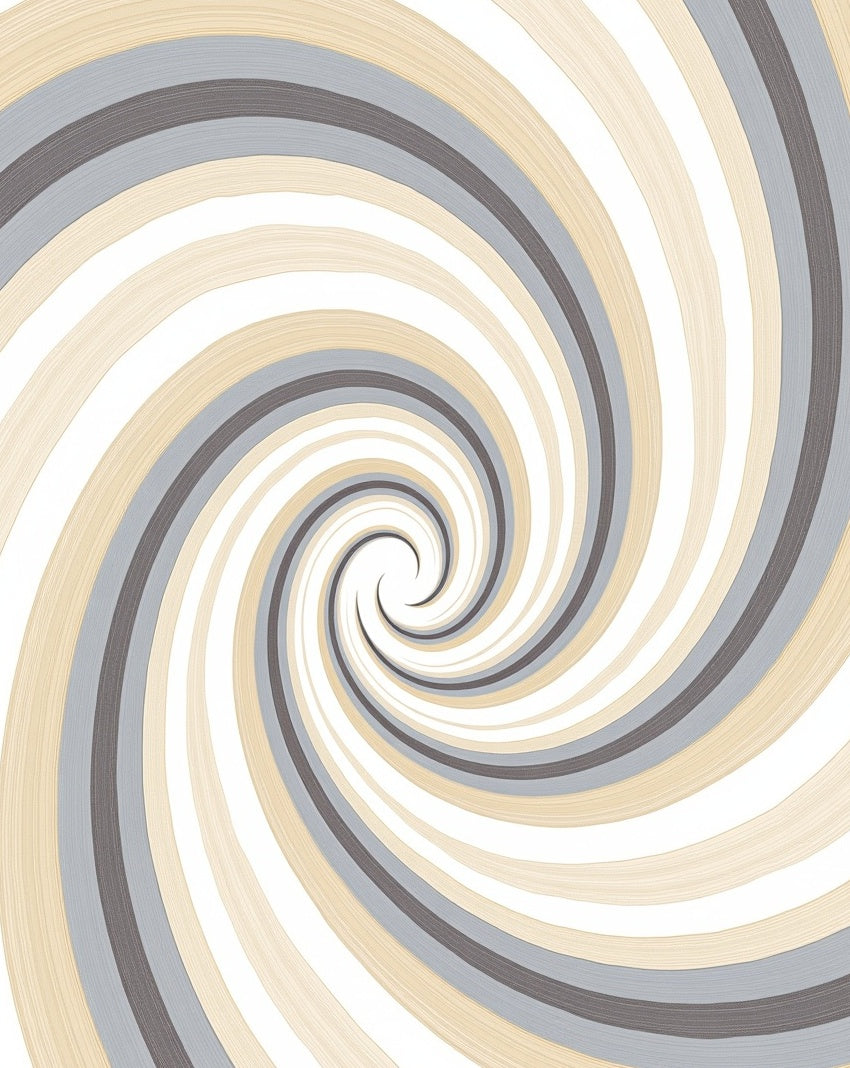 Neutral Swirl Pattern Lines Rug
