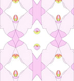 Soft Geometric Floral Pattern Rug