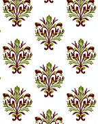 Classic Floral Crest Pattern Rug