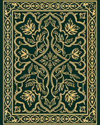 Elegant Floral Arabesque Pattern Rug