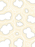 Stylized Clouds and Swirls Pattern Rug